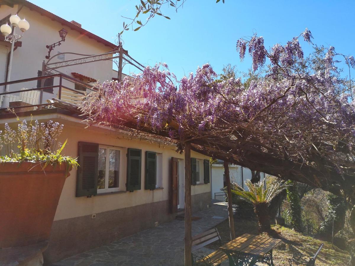 Вілла La Vivagna - Casa Vista Mare Tra Gli Ulivi Leivi Екстер'єр фото