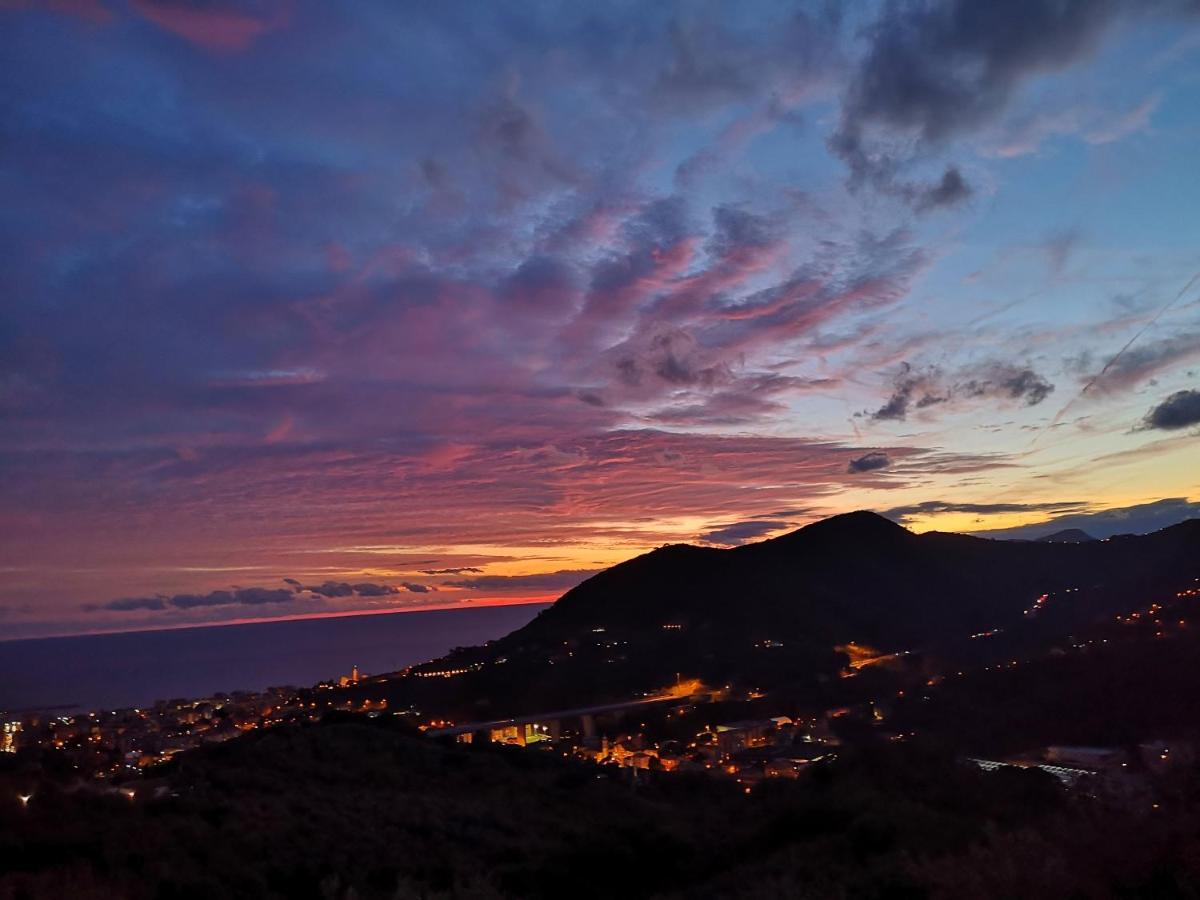 Вілла La Vivagna - Casa Vista Mare Tra Gli Ulivi Leivi Екстер'єр фото