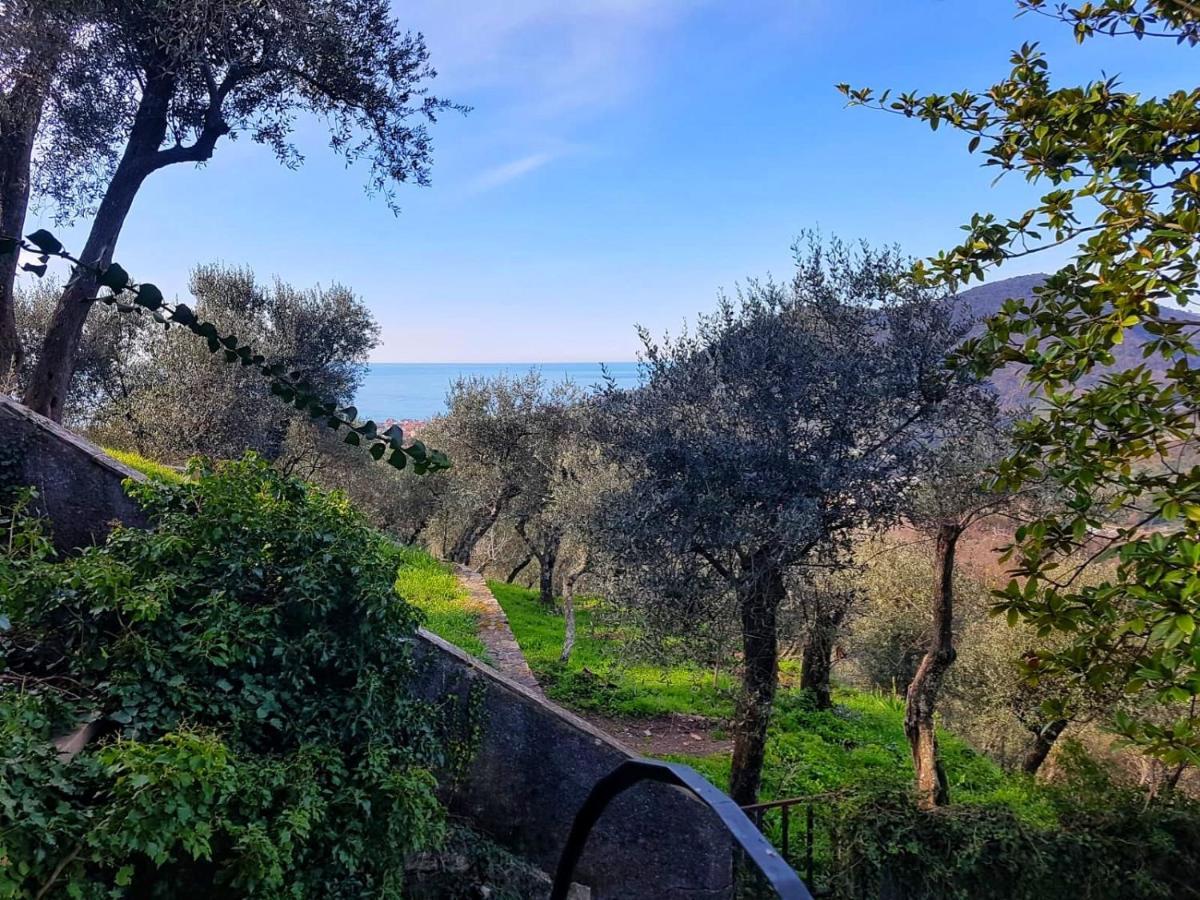 Вілла La Vivagna - Casa Vista Mare Tra Gli Ulivi Leivi Екстер'єр фото
