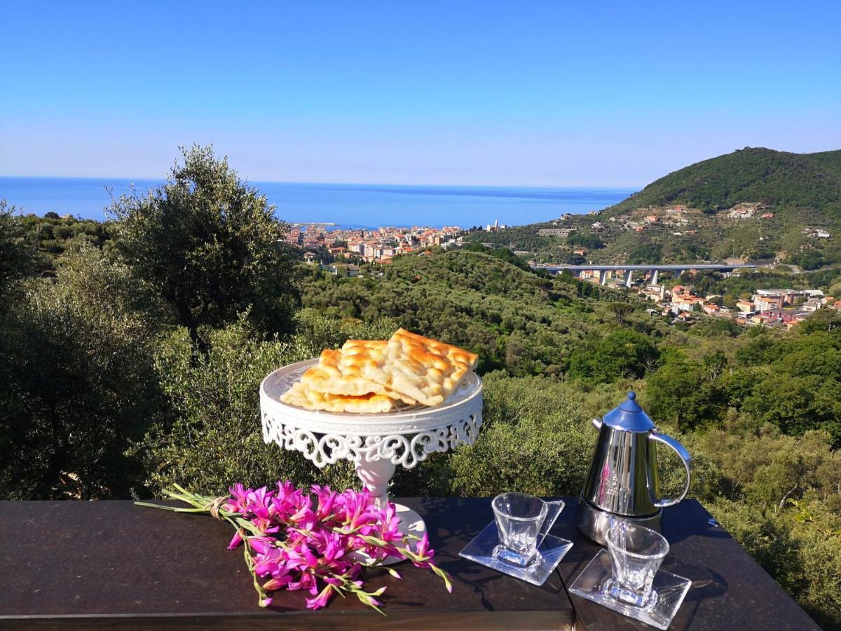 Вілла La Vivagna - Casa Vista Mare Tra Gli Ulivi Leivi Екстер'єр фото